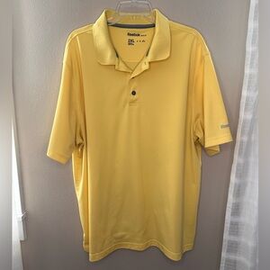 Reebok Men’s Performance Golf Polo Shirt Size 2XL Yellow